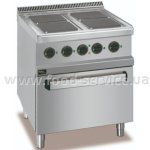 Плита Apach APRE-77FE/PL 4-х конфорочная PRO с духовкой